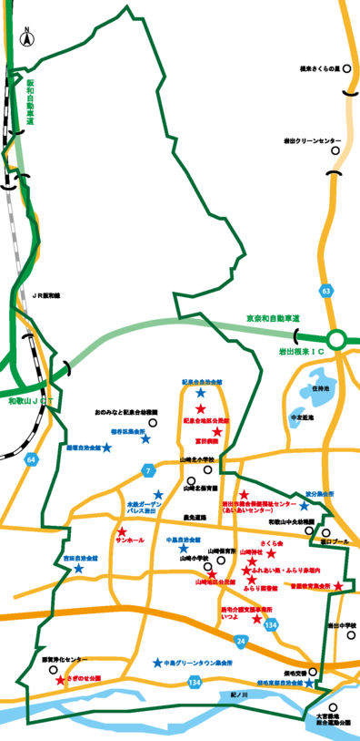 山崎地区地図