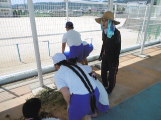 下山先生の檄が飛ぶ