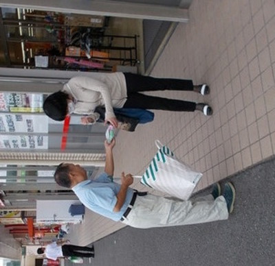 接続啓発の様子