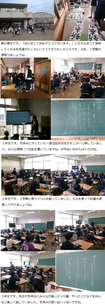 1月7日(水曜日)3学期始業式の画像1