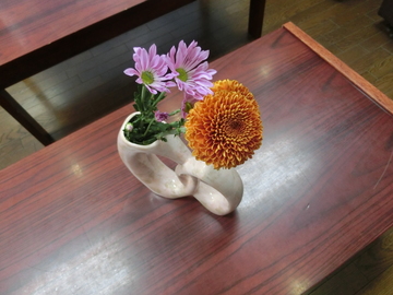 今日（9月9日）の生け花の画像