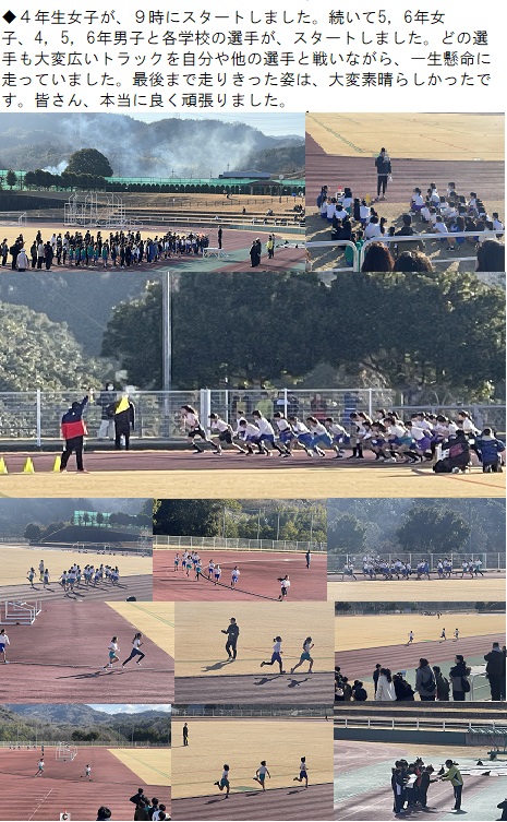 1月25日（土曜日）第43回那賀地方小学校長距離走大会の画像