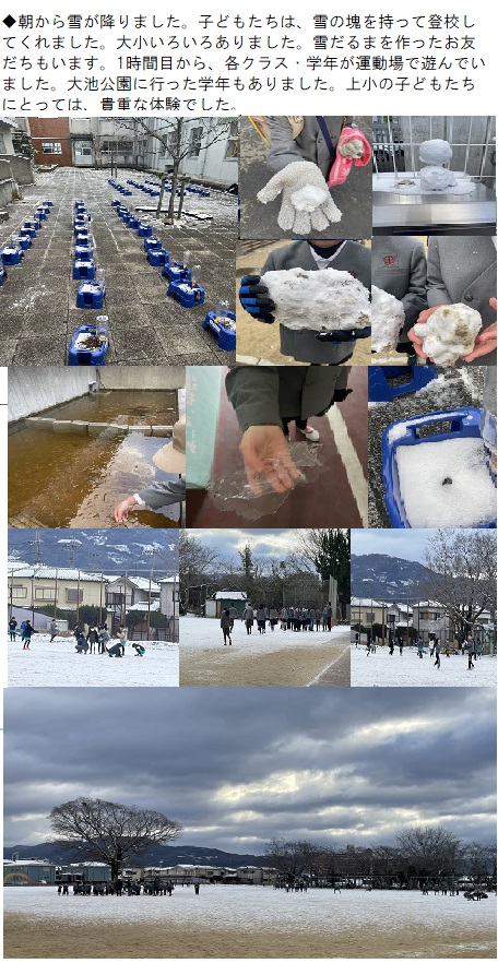 1月10日（金曜日）雪遊びの画像