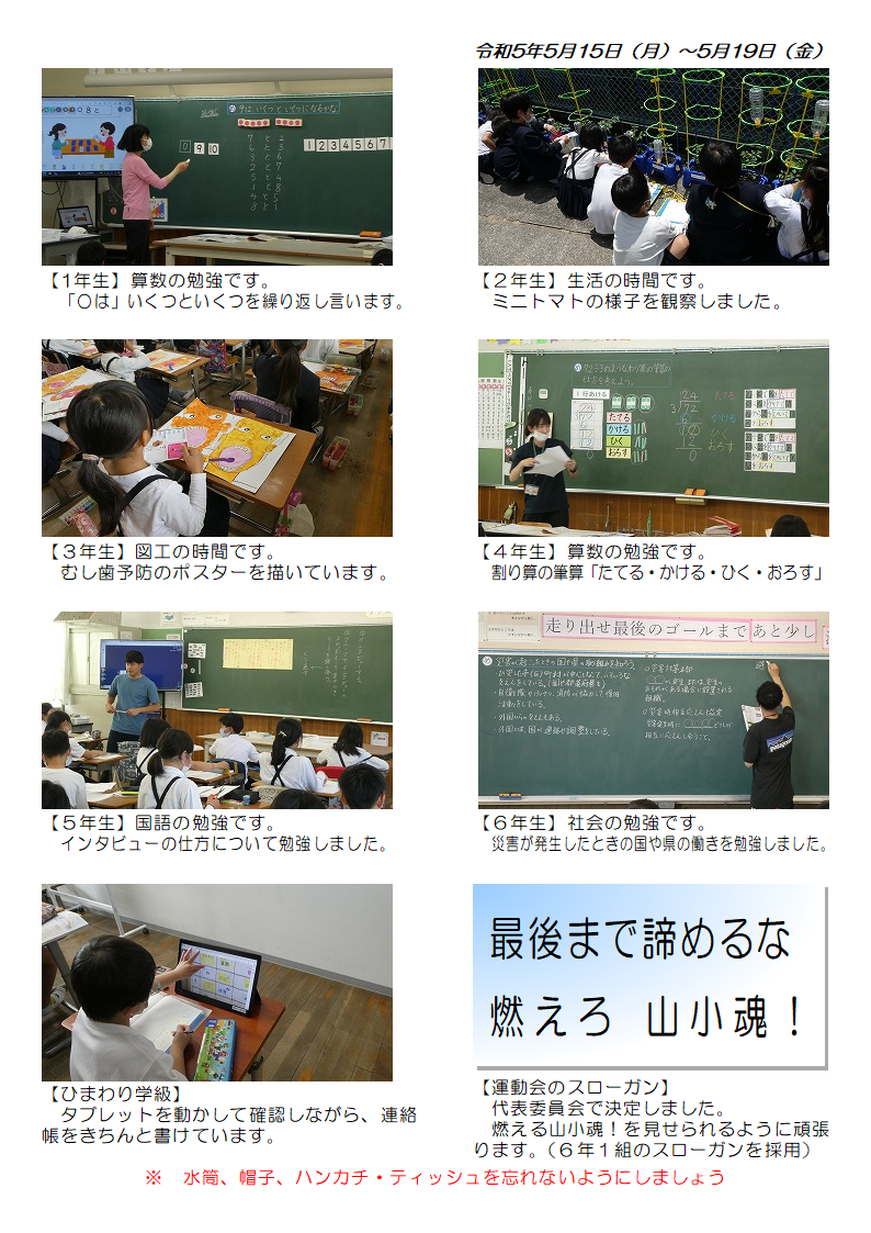 5月15日（月曜日）～19日（金曜日）の画像