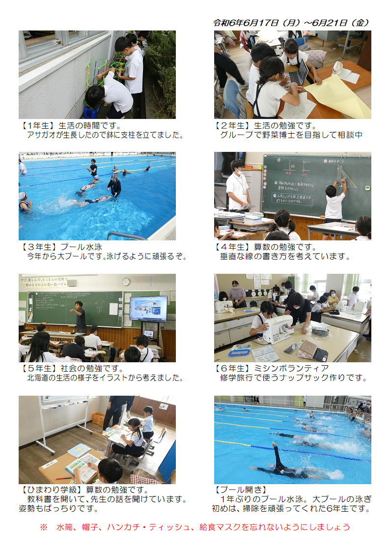 6月17日（月曜日）から21日（金曜日）の画像