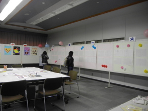 人権作文展示の写真