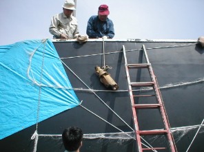 修復保存の技術的な指導をお願いしたお二人、藤井貞義さんと鳥居武夫さん（お二人とも旧国鉄OB）。の画像1