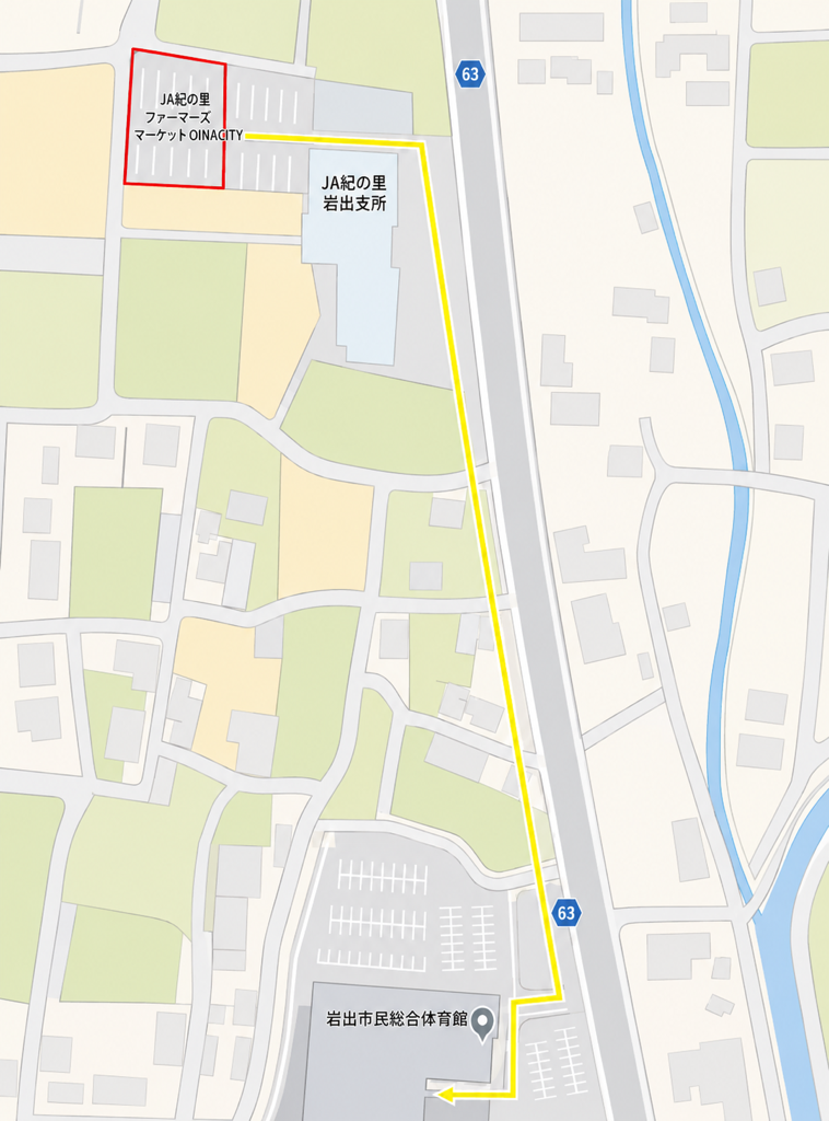 和歌山県農業協同組合岩出支店駐車場所
